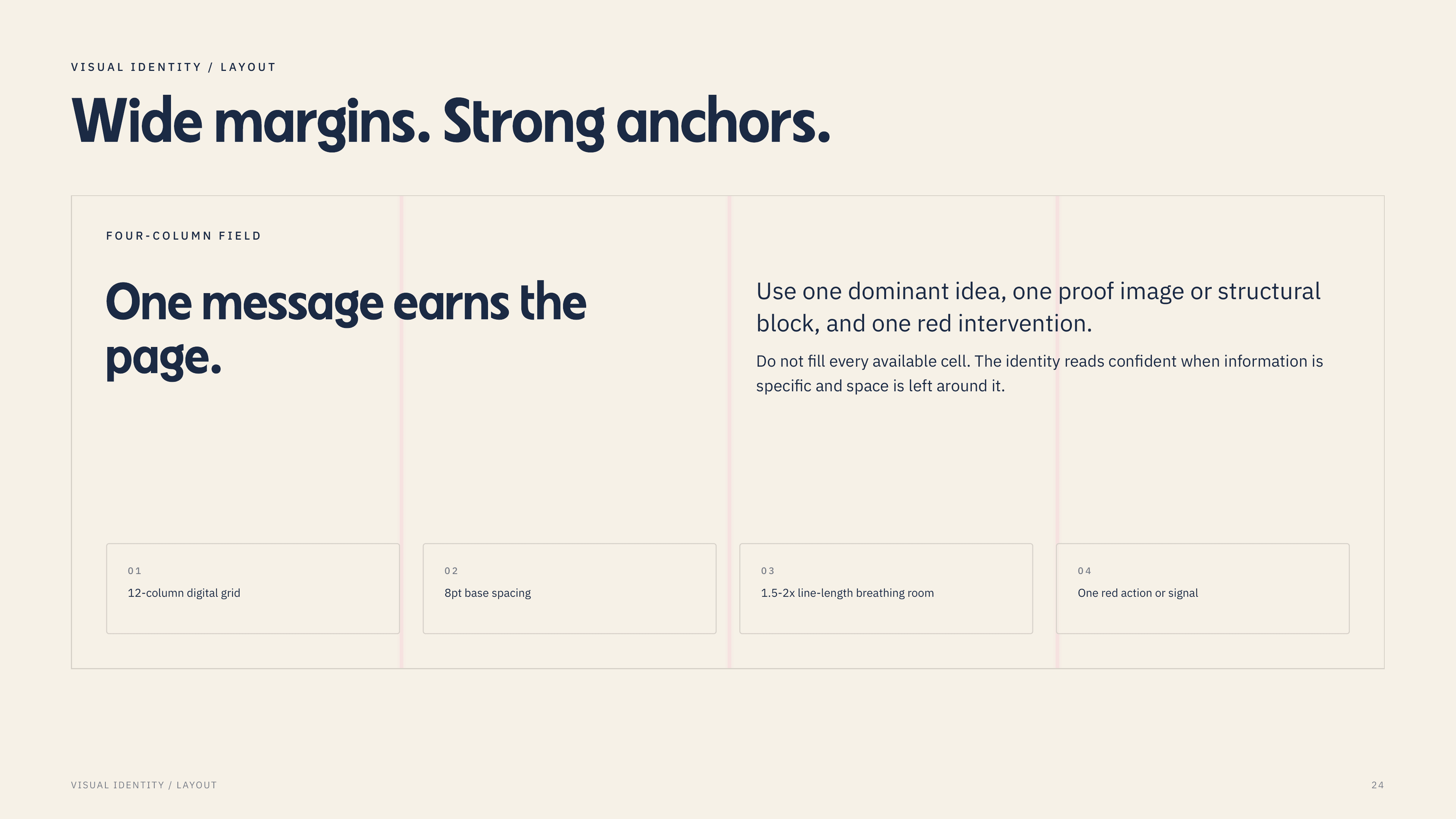 Always Secure guidelines page: Layout