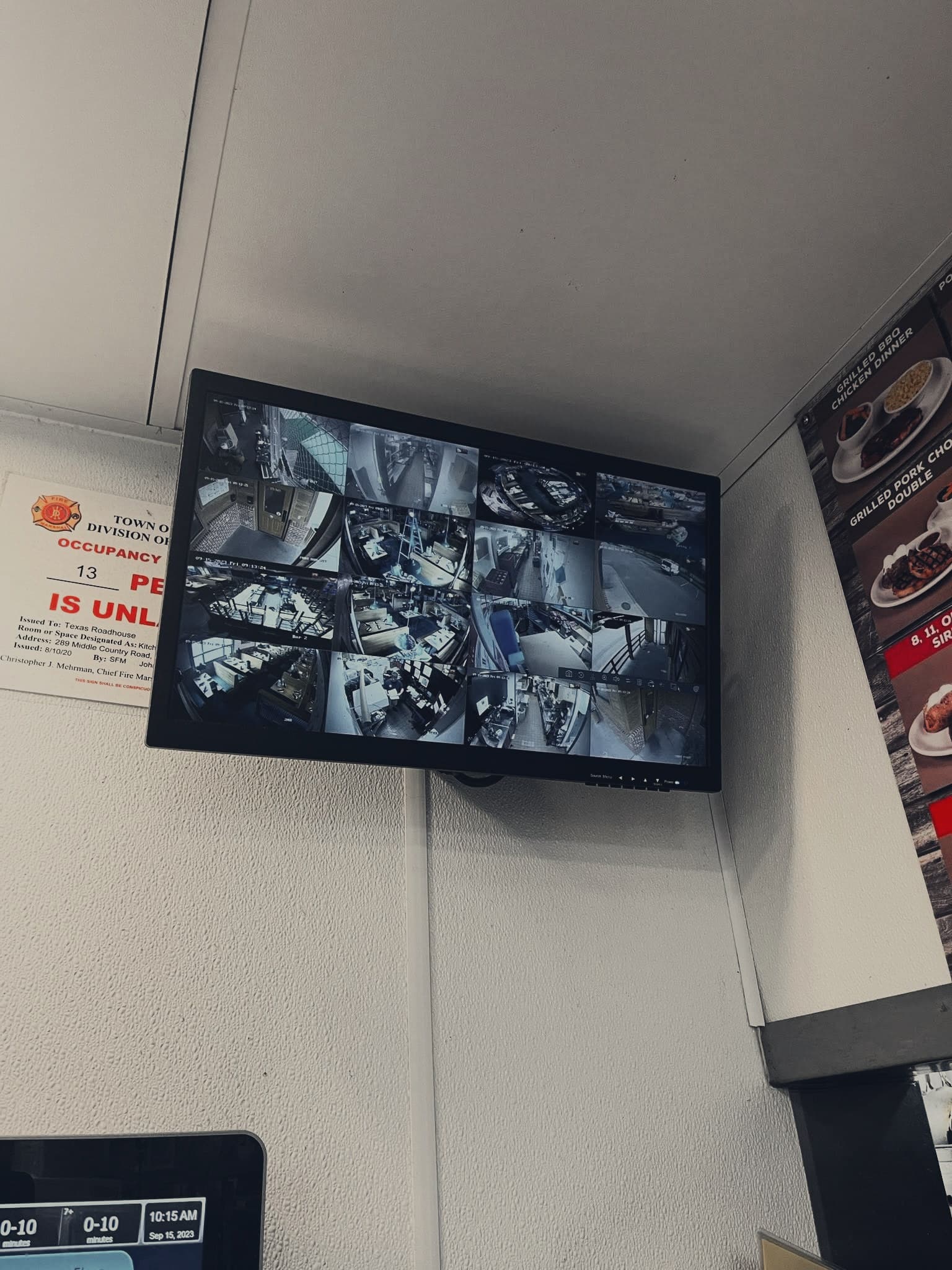 Camera monitoring grid