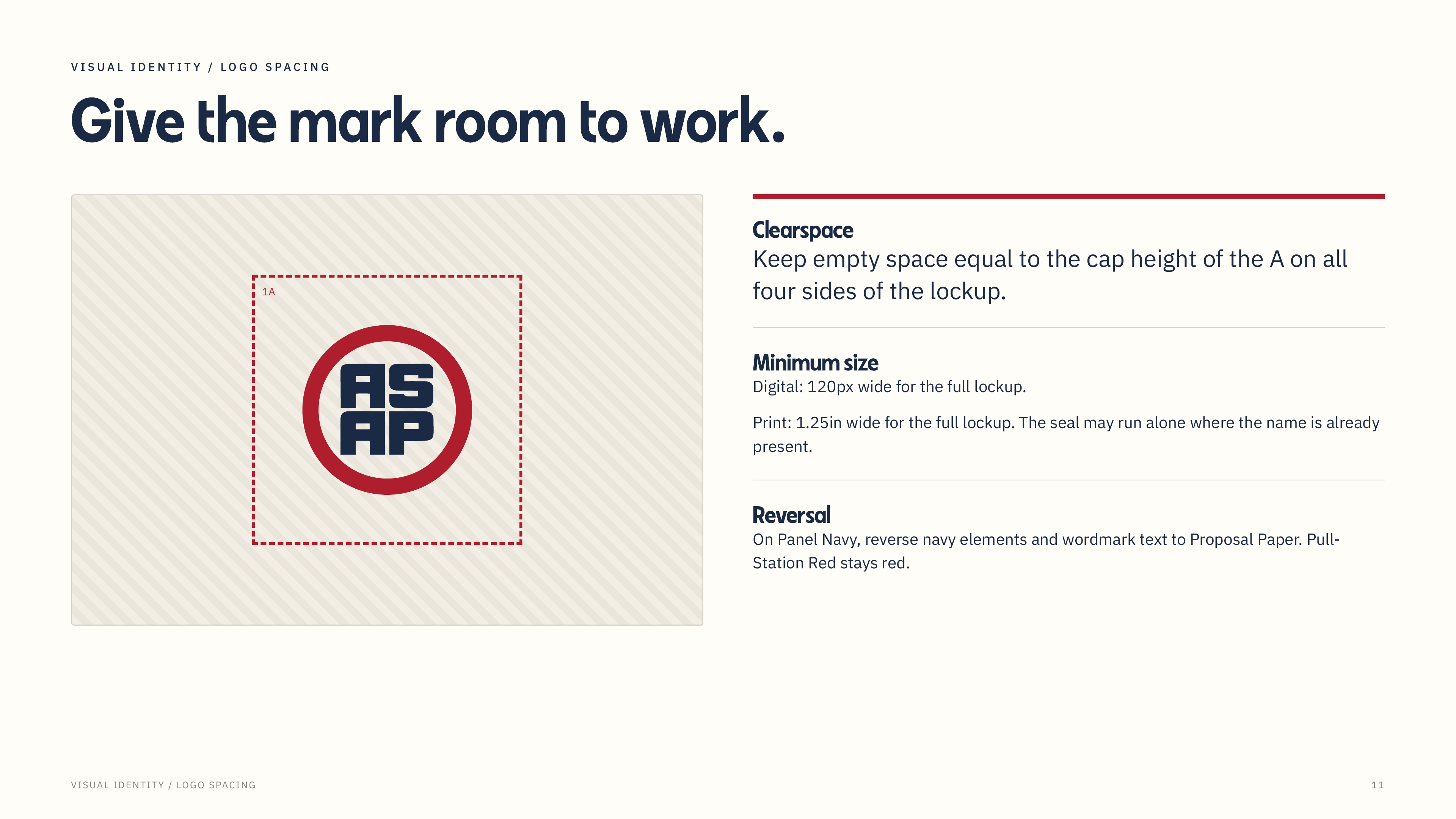 Always Secure Brand Guidelines: Clearspace and scale